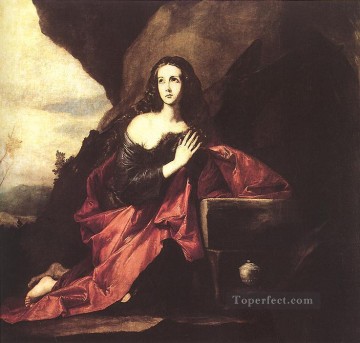  Ribera Lienzo - María Magdalena en el desierto Tenebrismo Jusepe de Ribera